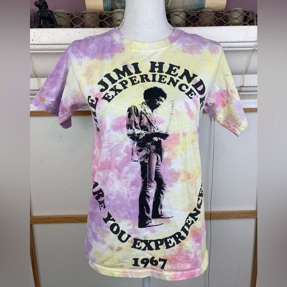 Jimi Hendrix Authentic Tie-Dye T-Shirt w/ famous Are you Experienced 1967 tour - Picture 5 of 10
